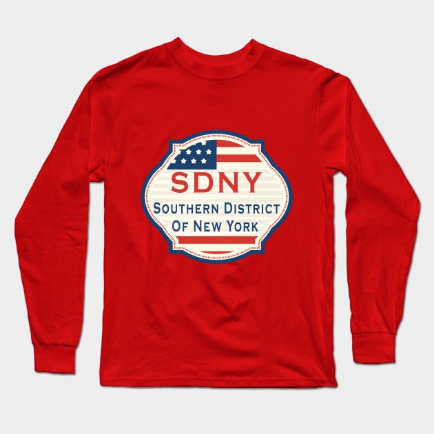 SDNY southern district court of new york Long Sleeve T-Shirt by Mako Design 